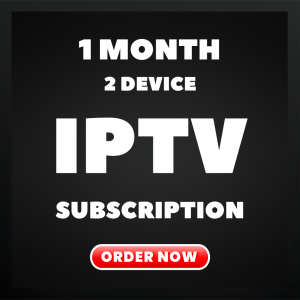 IPTV 1 Month 2 Devices Subscription